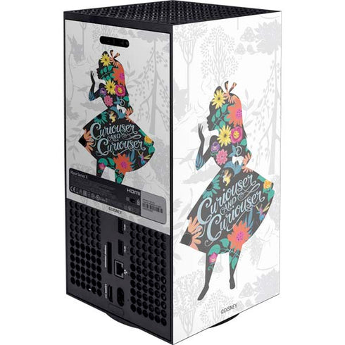 Disney Alice in Wonderland (animated) Silhouette Curiouser and Curiouser XBox Series X Digital Edition Console Skin